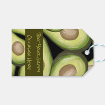 Avocado-Design-Geschenkanhänger