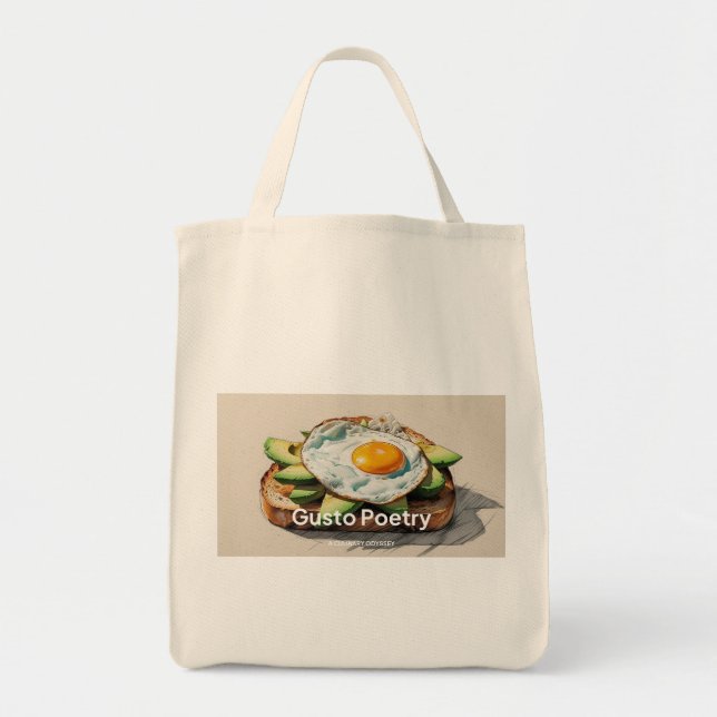 Avocado & Egg Toast Gusto Poesie Tragetasche (Vorne)