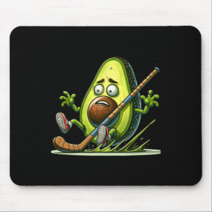 Avocado-Eishockey-Humor-Cartoon-Torwart-Schlupf Mousepad
