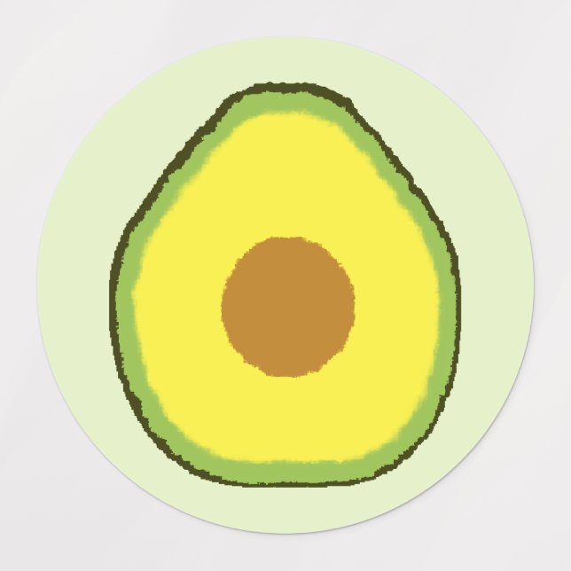 Avocado Etiketten (Design 3)