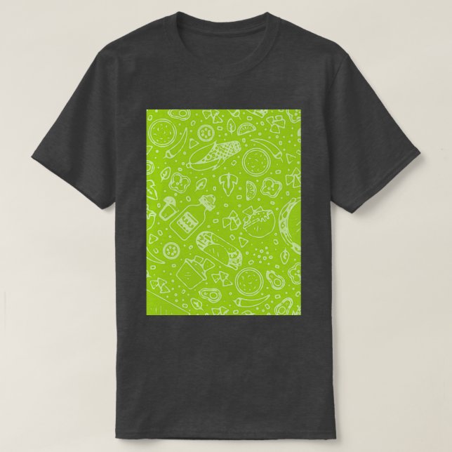 Avocado Exotic Tropic Illustration T-Shirt (Design vorne)