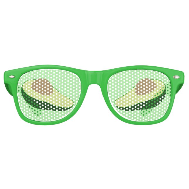 Avocado Eyes Funny Food Shades Partybrille (Vorderseite)
