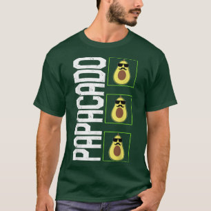 Avocado Father Papacado Sonnenbrille Mustache New T-Shirt