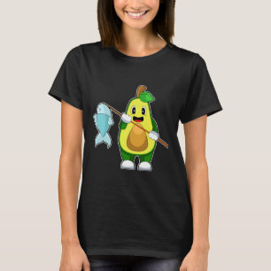 Avocado Fisher Angelrute T-Shirt