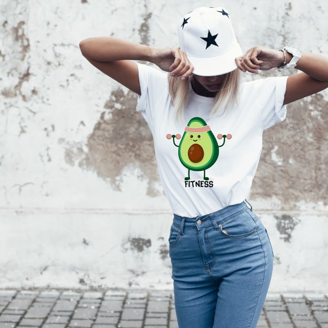 Avocado Fitness T - Shirt für Frauen (Von Creator hochgeladen)