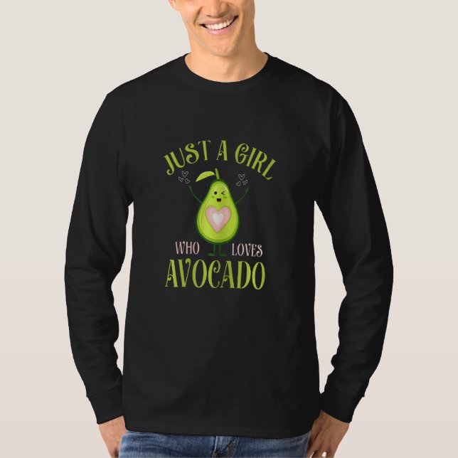 Avocado Fresh Bio nur ein Mädchen, die Lieben Avoc T-Shirt (Vorderseite)