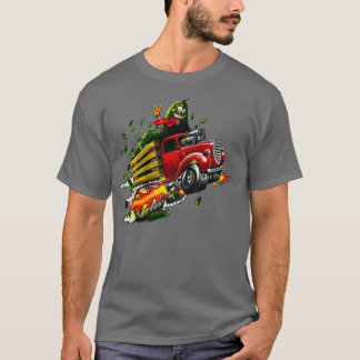 Avocado Frisierte Auto Food Guacamole LKW Frisiert T-Shirt