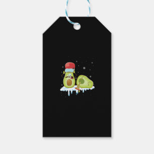 Avocado Frohe Weihnachten Vegane Pajama Weihnachts Geschenkanhänger