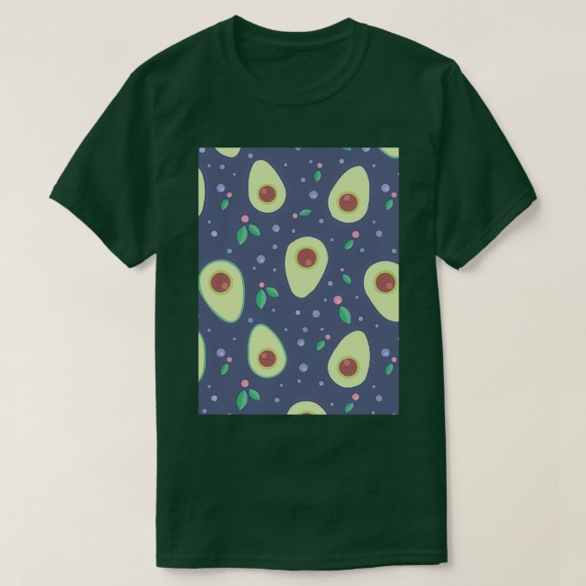 Avocado Frucht Conferva Palm T-Shirt (Design vorne)