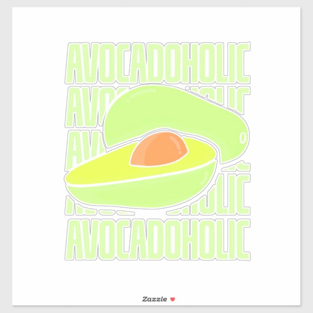 Avocado Frucht Food Aufkleber (Blatt)
