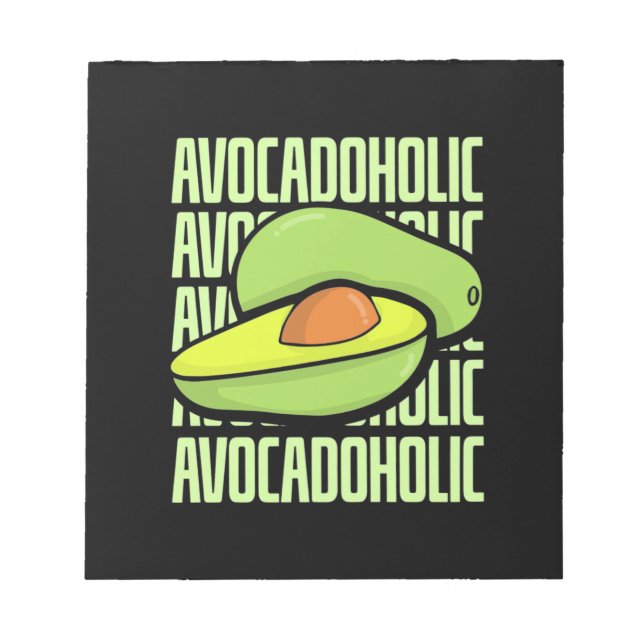 Avocado Frucht Food Notizblock (Vorderseite)