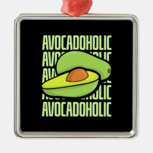 Avocado Frucht Food Ornament Aus Metall