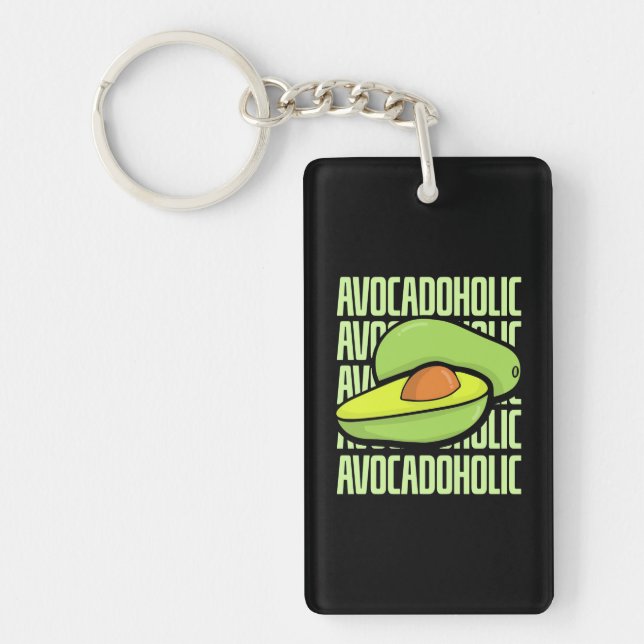 Avocado Frucht Food Schlüsselanhänger (Vorderseite)