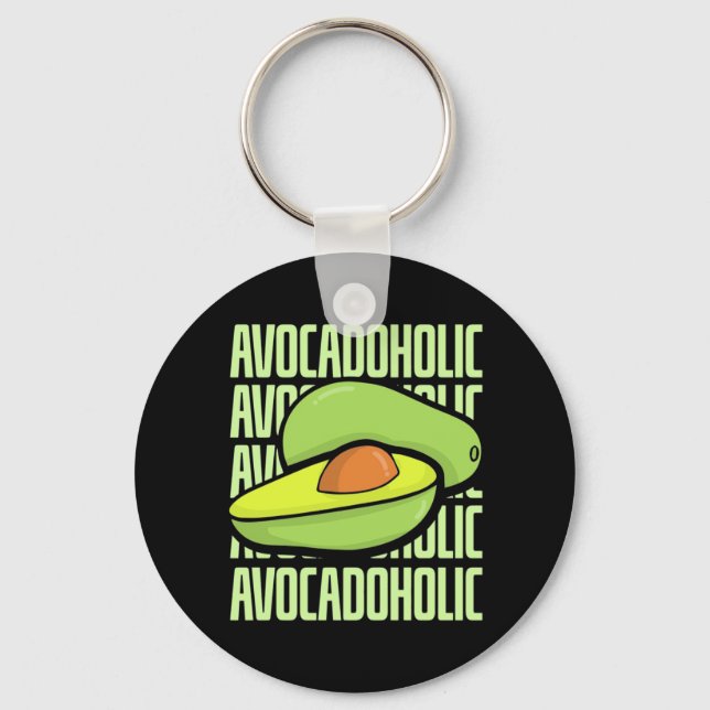 Avocado Frucht Food Schlüsselanhänger (Vorderseite)