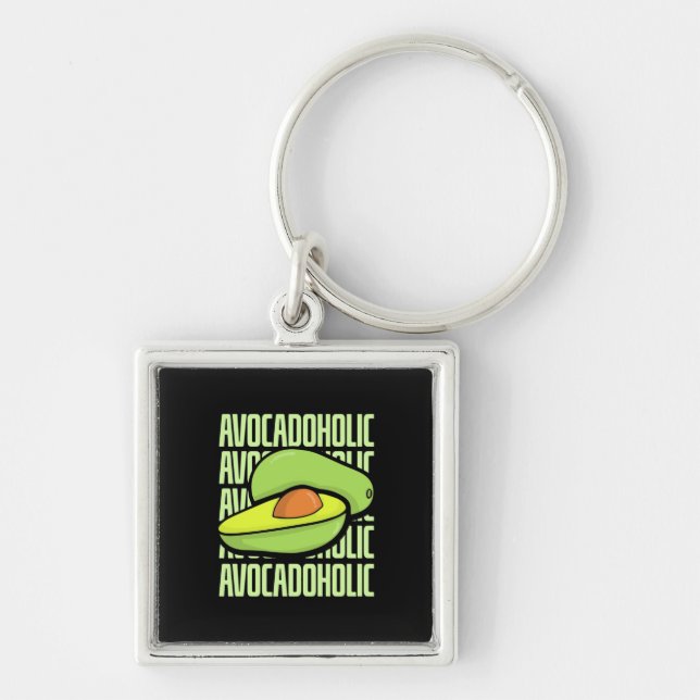 Avocado Frucht Food Schlüsselanhänger (Vorne)