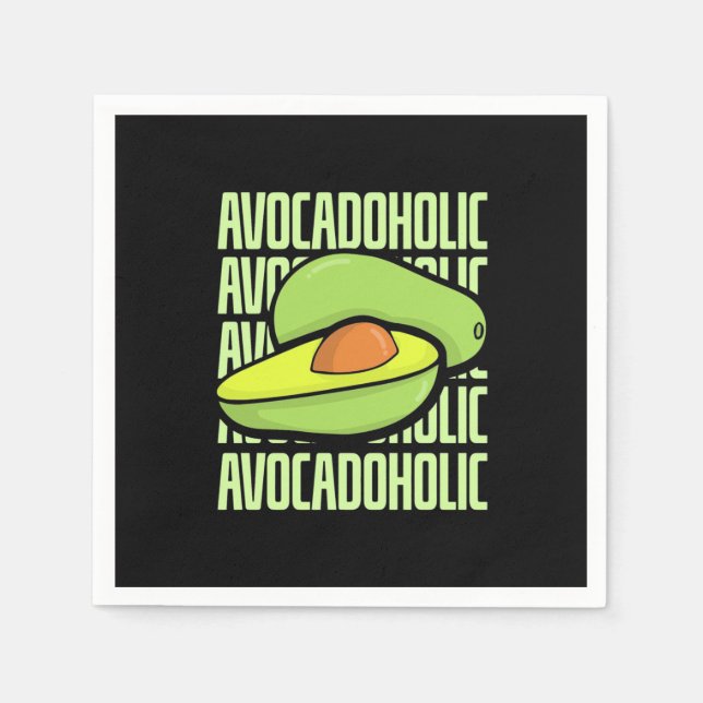 Avocado Frucht Food Serviette (Vorderseite)