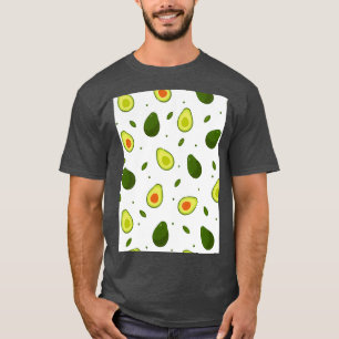 Avocado Frucht Form Blätter T-Shirt