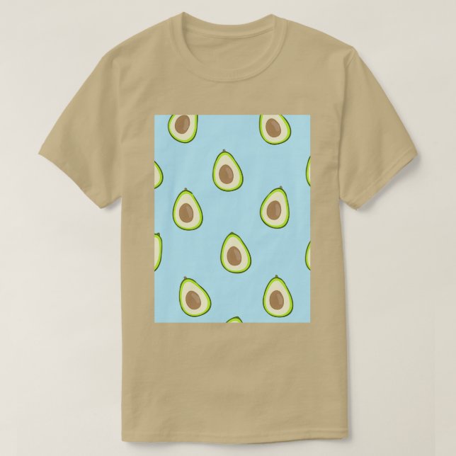 Avocado Frucht Juicy Fruit Contour Classic TShirt (Design vorne)