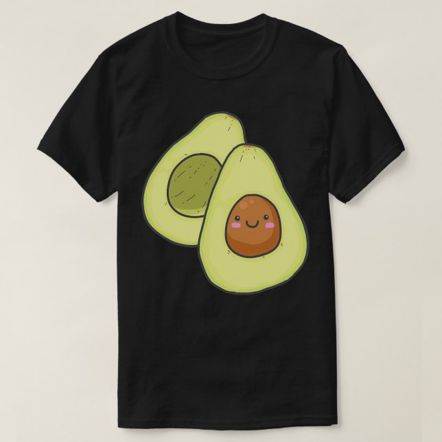 Avocado frucht Pattern T-Shirt (Design vorne)
