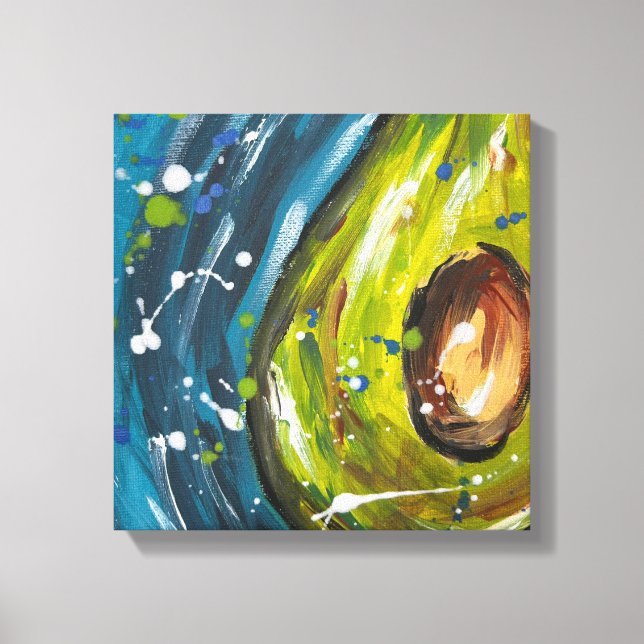 Avocado-Frucht-Wandkunst Leinwanddruck (Vorderseite)