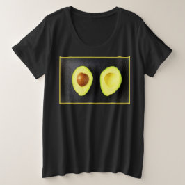 "Avocado Fruit" Niedliches Foto. Jetzt kaufen Große Größe T-Shirt