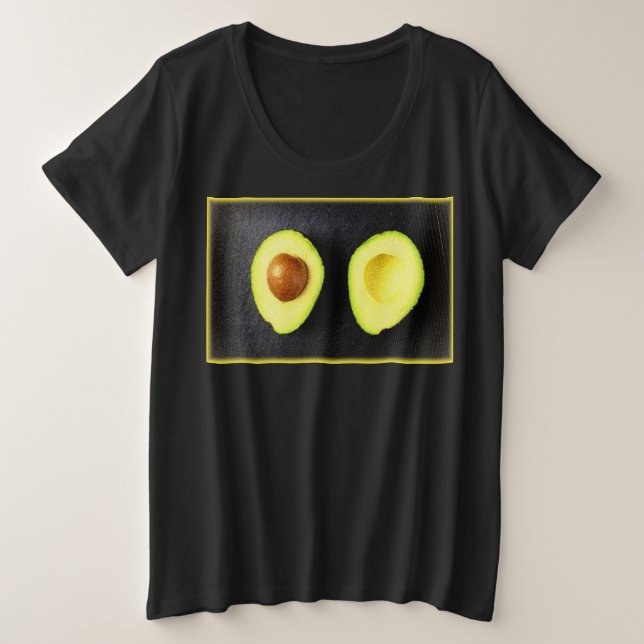 "Avocado Fruit" Niedliches Foto. Jetzt kaufen Große Größe T-Shirt (Design vorne)