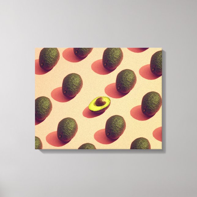 Avocado Fruit Portrait Leinwanddruck (Vorderseite)