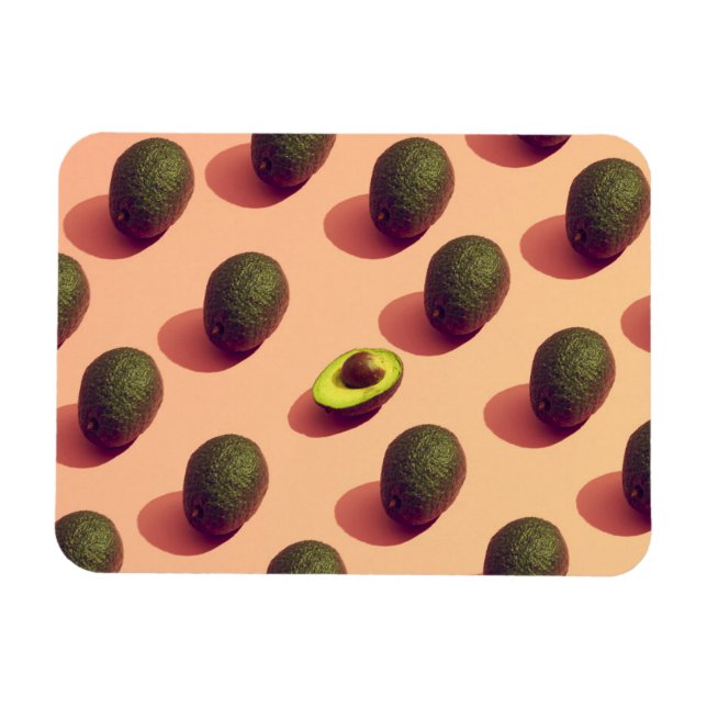 Avocado Fruit Potrait Magnet (Horizontal)
