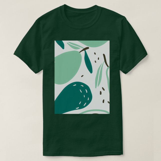 Avocado Fruits Handsome Design T-Shirt (Design vorne)