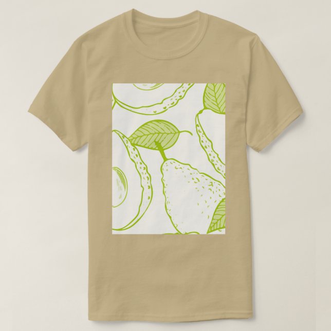 Avocado Fruits Juicy Fruit Colorful Classic TShirt (Design devant)