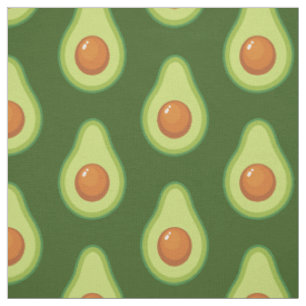 Avocado für Niedliches Gemüse Stoff