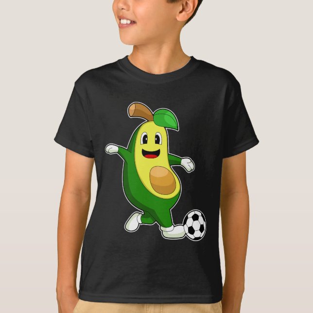 Avocado Fußballspieler Fußball-Sport T-Shirt (Vorderseite)