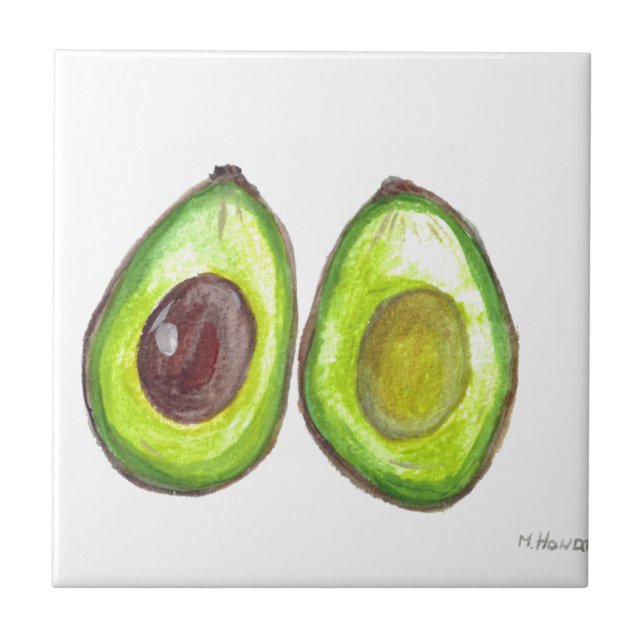 Avocado Gemüseküche Fliese (Vorderseite)