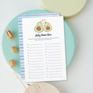 Avocado Gender Neutral Baby Shower Babynamen