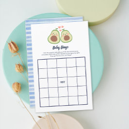 Avocado Gender Neutral Baby Shower Bingo Spiel
