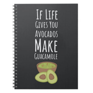 Avocado-Geschenke Guacamole Trendiges Glückliches  Notizblock