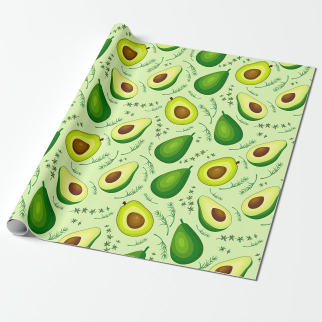 Avocado Geschenkpapier (Ungerollt)