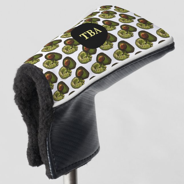 Avocado Golf Putter Cover Headcover (3/4 Vorderseite)