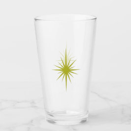 Avocado Green Atomic Sternexplosion Retro Midjahrh Glas