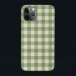 Avocado Green Cottagecore Gingham Karo Kariert Case-Mate iPhone Hülle<br><div class="desc">Moderner Picknick-Trend im Frühling mit Gingham kariertes Tartan-Muster in Avocado-Grün und Creme-Farben.</div>