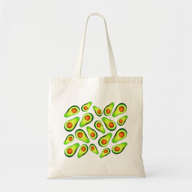 Avocado Green Health Frucht Feinschmecker Tragetasche (Vorne)