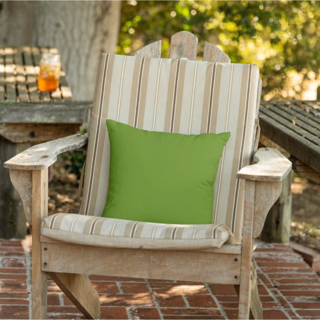 Avocado Green Outdoor Throw Kissen (Stuhl)