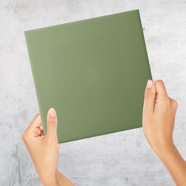 Avocado Green solide Farbe Tile Fliese (Avocado Green solid Color Tile
)