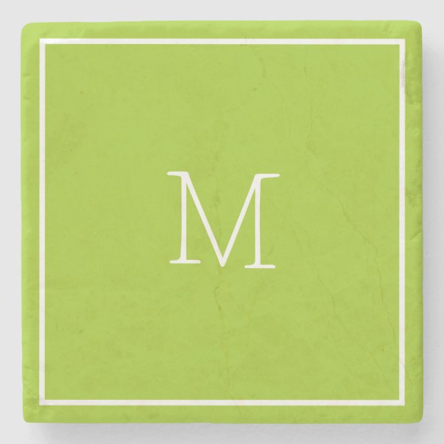 Avocado Green Stone Untersetzer (Vorderseite)
