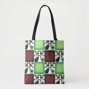 Avocado Grid Delight Tasche
