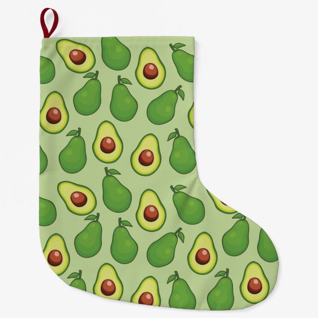 Avocado Großer Weihnachtsstrumpf (Vorderseite)