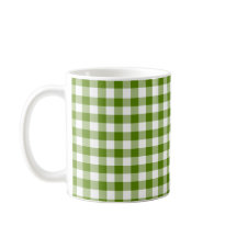 Avocado-Grün Kariert Gingham Retro-Farbe