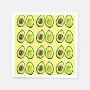 Avocado Grün Vegan Foodie Vegetarier Foodie Serviette