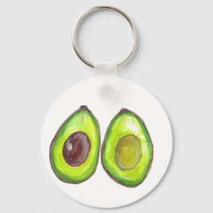 Avocado grüne Früchte Schlüsselanhänger