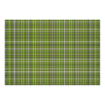 Avocado-Grünes Karo-Fensterpaneel-Muster Retro